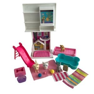 Barbie Dream Home Pet Center with Mixed Lot of Accessories Cat Dog Rabbit